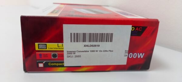 Conversor Inversor Onda modificada  1000w Convertidor 12DC /220VAC XHLD02619