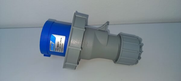 Ficha Industrial Macho 32A 2 P + Tierra- Ip67- Sica- Color Azul 924311
