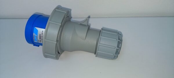 Ficha Industrial Macho 32A 2 P + Tierra- Ip67- Sica- Color Azul 924311