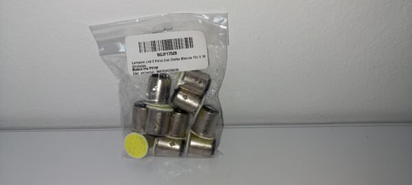 Lampara Led 2 Polos Cob Chatas Blancas 12v X 10 Unidades